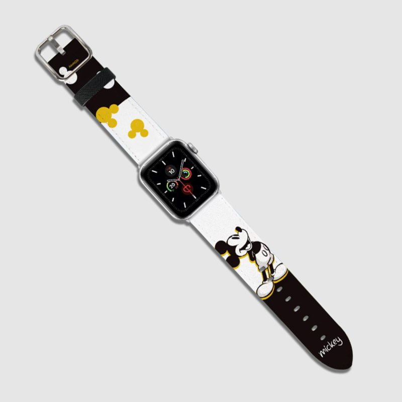 Disney Apple Watch 42-44mm 皮革錶帶 - 米奇
