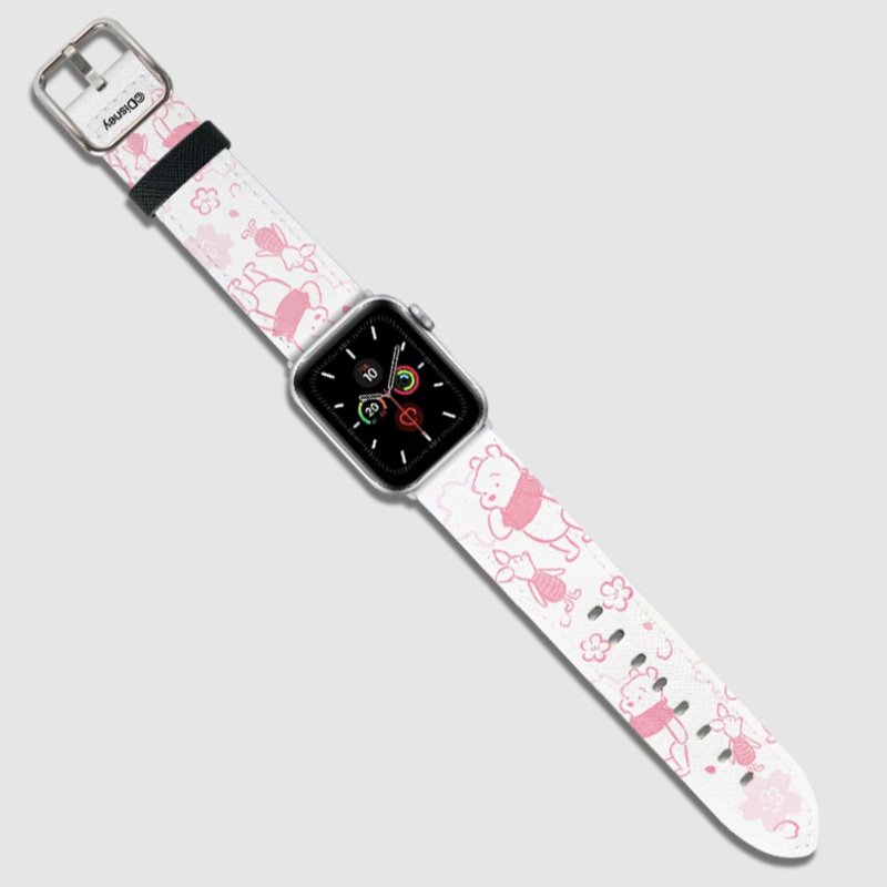 Disney Apple Watch 42-44mm 皮革錶帶 - 小熊維尼