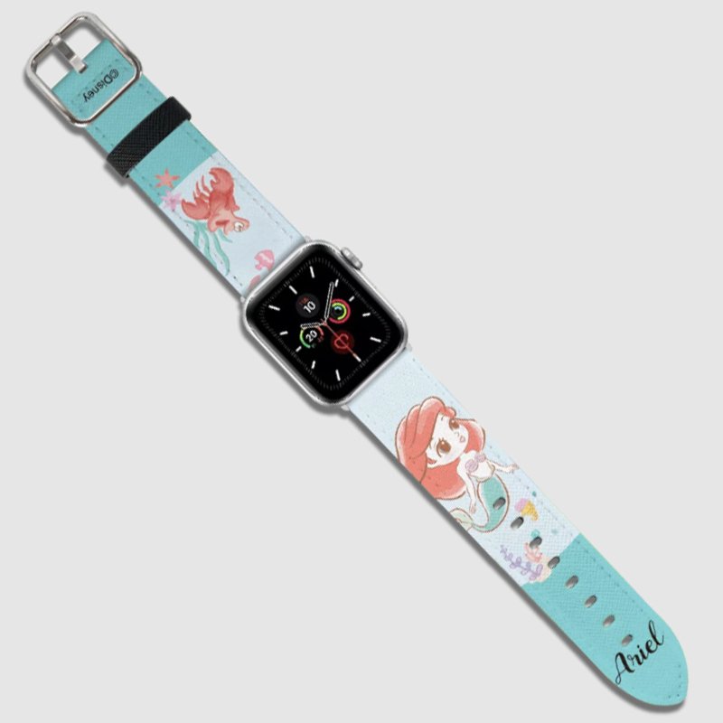 Disney Apple Watch 42-44mm 皮革錶帶 - 小美人魚